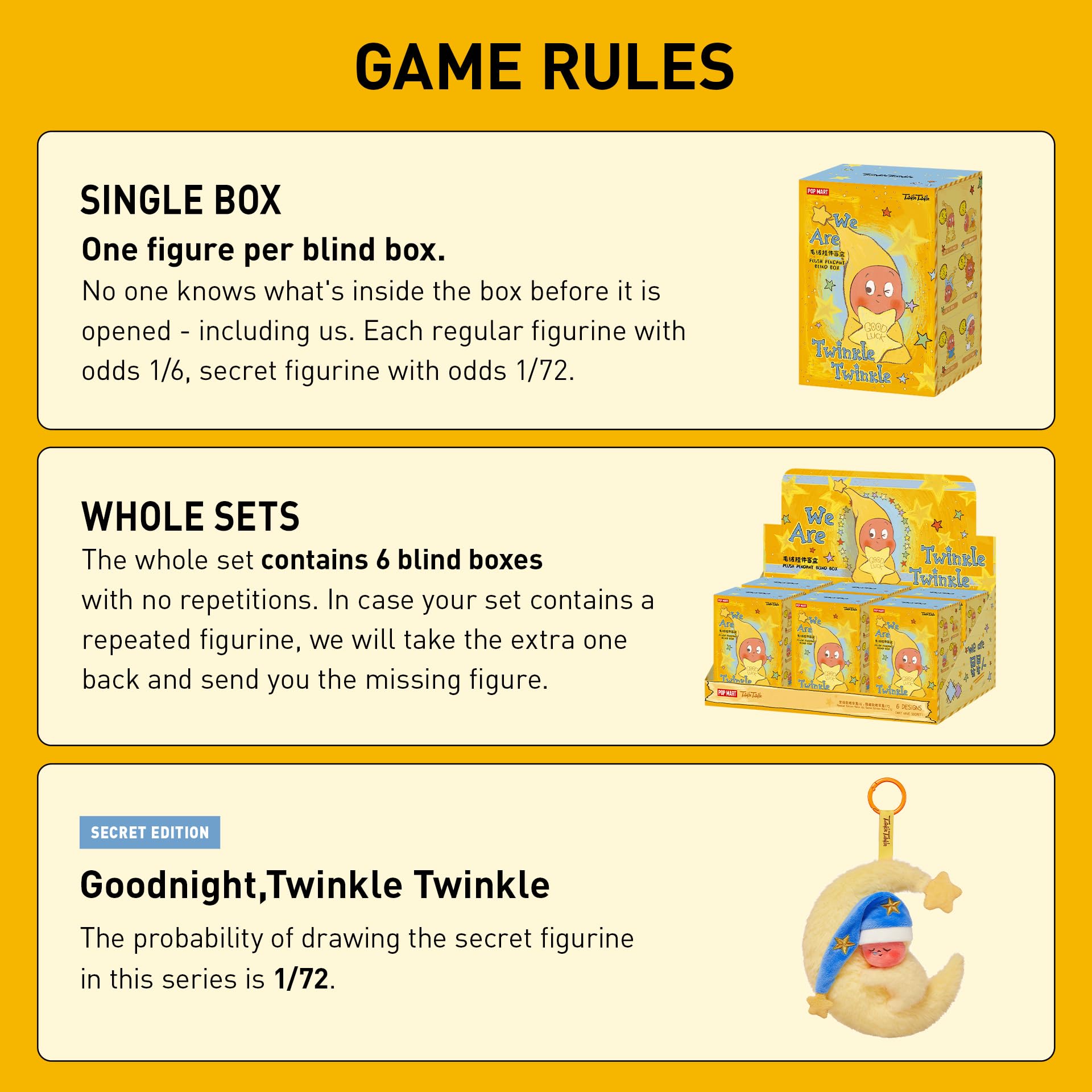 Amazon.co.jp: POP MART XINGXINGREN PP 1個 We are Twinkle